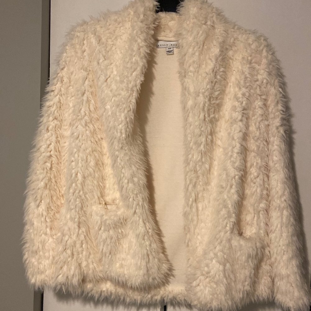 Cream furry jacket